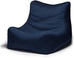 Jaxx Ponce Outdoor Bean Bag Chair, Navy -Safavieh Furnitue Shop 31YjhhDmx8L. AC