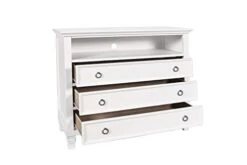 New Classic Furniture Tamarack TV/Media Chest, White -Safavieh Furnitue Shop 31YmiQlovZL