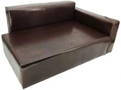 Dog Sofa Bed Brown Synthetic Leather Recliner L Lounge Chair Couch Seat Chaise 30x20x13 Seating Area Is 27x16" Great For Smaller Dogs Parts Nested. Peel Black Liners To Find Smaller Parts. 10058-NF -Safavieh Furnitue Shop 31aW5AzXDCL. AC