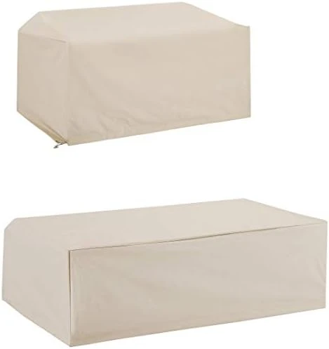 Crosley Furniture MO75011-GY Heavy-Gauge Reinforced Vinyl 4 Piece Furniture Cover Set (Loveseat, Sofa, Table/Ottoman, Chair), Gray 13 Crosley Furniture MO75011-GY Heavy-Gauge Reinforced Vinyl 4 Piece Furniture Cover Set (Loveseat, Sofa, Table/Ottoman, Chair), Gray - Image 13