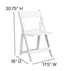 Flash Furniture 2 Pack HERCULES Series 1000 Lb. Capacity White Resin Folding Chair With Slatted Seat -Safavieh Furnitue Shop 31dkvSPM5aL