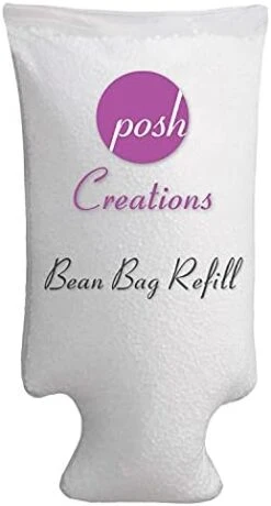 Posh Creations Filling Bean Bag Refill, 100 L, White With EZ-Pour Zipper Spout -Safavieh Furnitue Shop 31g6a5khSbL. AC