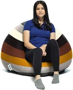 Yogibo Pod X Small Bean Bag For Teens, Adults, Plush, Soft, Single Beanbag Chair, Measures 3'x3', Blue -Safavieh Furnitue Shop 31gLvUoy 2L. AC