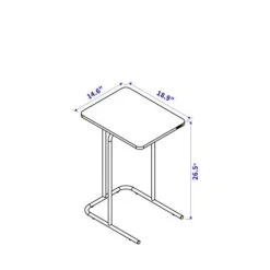SOFSYS Snack Side Table 437, Oak/Black -Safavieh Furnitue Shop 31gqYs1JYhL