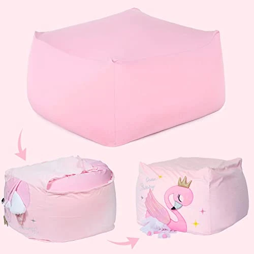 Inner Liner For Stuffed Animal Storage Cover, Bean Bag Replacement Cover For Beanbag Chair Easy Cleaning (No Beans) Large Size/Pink 2 Inner Liner For Stuffed Animal Storage Cover, Bean Bag Replacement Cover For Beanbag Chair Easy Cleaning (No Beans) Large Size/Pink - Image 2
