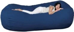 FUGU Bean Bag Chair, Premium Foam Filled 4 XL, Protective Liner Plus Removable Machine Wash Grey Cover -Safavieh Furnitue Shop 31j4z1ybuBL. AC