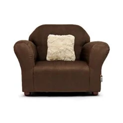 Keet Microsuede Children's Chair, Roundy, Pink -Safavieh Furnitue Shop 31kRRbRg7eL