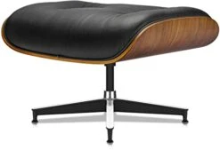 Mid Century Chaise Lounge Chair With Ottoman, 100% Full Grain Leather, Walnut, Modern Accent Chair Classic Design, Heavy Duty Base Support For Bedroom Indoor Set -Safavieh Furnitue Shop 31kWq5RKaNL