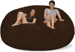 Chill Sack Bean Bag Chair: Giant 8' Memory Foam Furniture Bean Bag - Big Sofa With Soft Micro Fiber Cover - Olive -Safavieh Furnitue Shop 31le7b9HqWL. AC