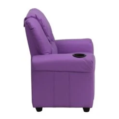 Flash Furniture Vana Contemporary Lavender Vinyl Kids Recliner With Cup Holder And Headrest -Safavieh Furnitue Shop 31ovEdMXLoL