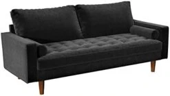 Container Furniture Direct S5459 Mid Century Modern Velvet Upholstered Tufted Living Room Sofa, 69.68" Goldenrod 22 Container Furniture Direct S5459 Mid Century Modern Velvet Upholstered Tufted Living Room Sofa, 69.68" Goldenrod -Safavieh Furnitue Shop 31paUy0xGcL. AC