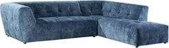 Acanva Luxury Mid-Century Velvet Tufted Low Back Sofa Set L-Shape 2-Piece Living Room Couch, 113"W Left Hand Facing Sectional, Grey -Safavieh Furnitue Shop 31pjPahYyL. AC