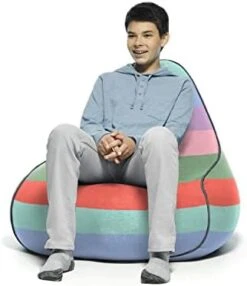 Yogibo Lounger Bean Bag For Adults, Teens, Personal Sized, Single Beanbag Lounge Chair With Raised Back For Gaming, Reading, And Relaxing, Removable, Washable Cover, Dark Gray -Safavieh Furnitue Shop 31r2YzpW89L. AC