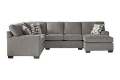 Roundhill Furniture Manisa Sectional, Camelot Blackstone