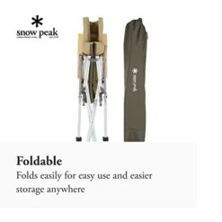 Snow Peak Low Beach Chair - Features A Wood Armrest And Back - 23 X 26 X 39 In -Safavieh Furnitue Shop 31rVHOclNoL