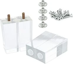 Ornavo Home Set Of 4 Square Mid-Century Modern 6 Inch Clear Acrylic Furniture Legs Replacement For Sofa, Couch, Armchair And Ottoman 13 Ornavo Home Set Of 4 Square Mid-Century Modern 6 Inch Clear Acrylic Furniture Legs Replacement For Sofa, Couch, Armchair And Ottoman -Safavieh Furnitue Shop 31tvjqivbIL. AC