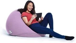 Yogibo Pod X Small Bean Bag For Teens, Adults, Plush, Soft, Single Beanbag Chair, Measures 3'x3', Blue -Safavieh Furnitue Shop 31v1k0vZhSL. AC