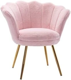 Chairus Living Room Chair, Mid Century Modern Retro Leisure Velvet Accent Chair With Golden Metal Legs, Vanity Chair For Bedroom Dresser, Upholstered Guest Chair(Antique Pink) -Safavieh Furnitue Shop 31vQpf48dFL. AC