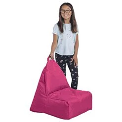 Factory Direct Partners 13302-RS Cali Alpine Sack Bean Bag Chair, Dirt-Resistant Coated Oxford Fabric - Raspberry (2-Pack) -Safavieh Furnitue Shop 31vg0ZBkN7S