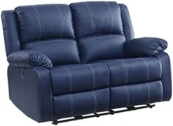 Elountik Modern Zuriel Motion Reclining Loveseat With Tight Back & Seat Cushion,Tight Pillow Top Arm, Recliner Loveseat With Motion Reclining Mechanism For Living Room (Black PU, Reclining Loveseat) -Safavieh Furnitue Shop 31vi9nZxSxL. AC