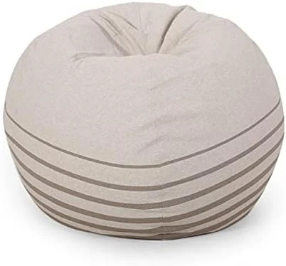 Christopher Knight Home Hudgeons 5 Foot Striped Bean Bag - Natural/Brown Stripes 7 Christopher Knight Home Hudgeons 5 Foot Striped Bean Bag - Natural/Brown Stripes - Image 7