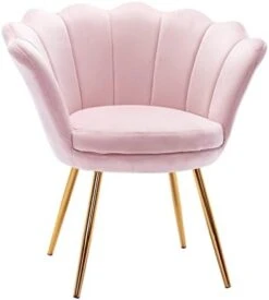 Chairus Living Room Chair, Mid Century Modern Retro Leisure Velvet Accent Chair With Golden Metal Legs, Vanity Chair For Bedroom Dresser, Upholstered Guest Chair(Antique Pink) -Safavieh Furnitue Shop 31wiPeFaqiL. AC