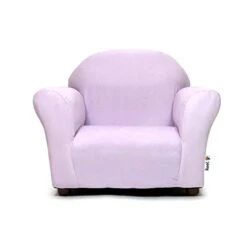 Keet Microsuede Children's Chair, Roundy, Pink -Safavieh Furnitue Shop 31xPycrNFL