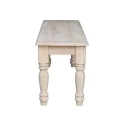 International Concepts Farmhouse Bench, Unfinished & Concepts Accent Table, 14 L X 16 W X 20 H Inches, Unfinished 12 International Concepts Farmhouse Bench, Unfinished & Concepts Accent Table, 14 L X 16 W X 20 H Inches, Unfinished -Safavieh Furnitue Shop 31yLRD8vcxL