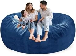 HWIVGKU Bean Bag Chairs, Giant Bean Bag Chair For Adults, 4ftbean Bag CoverComfyBean Bag Bed (No Filler, Cover Only) Fluffy Lazy Sofa (White), 4ft(120 * 65cm) -Safavieh Furnitue Shop 41 ClzRWjiL. AC