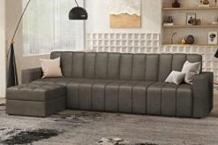 HONBAY Modular Sectional Sofa U Shaped Couch With Reversible Chaise Oversized Modular Sofa With Ottoman, Dark Grey -Safavieh Furnitue Shop 41 DI4OczL. AC