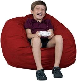 FUGU Bean Bag Chair, Premium Foam Filled 4 XL, Protective Liner Plus Removable Machine Wash Grey Cover -Safavieh Furnitue Shop 41 hfFjQJrL. AC