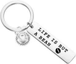 Lywjyb Birdgot Coffee Lovers Gifts Life Is But A Bean Keychain Gift For Best Friends BFF Gift -Safavieh Furnitue Shop 410dFmuH8PL. AC
