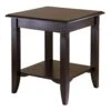 Winsome Wood Nolan Occasional Table, Cappuccino 20.00 X 20.00 X 21.97 Inches