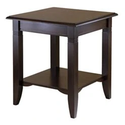 Winsome Wood Nolan Occasional Table, Cappuccino 20.00 X 20.00 X 21.97 Inches
