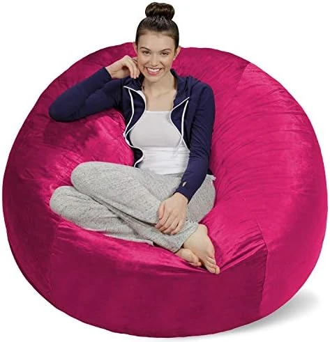 Sofa Sack - Plush Ultra Soft Bean Bags Chairs For Kids, Teens, Adults - Memory Foam Beanless Bag Chair With Microsuede Cover - Foam Filled Furniture For Dorm Room - Charcoal 5' (AMZBB-5SK-CS03) 14 Sofa Sack - Plush Ultra Soft Bean Bags Chairs For Kids, Teens, Adults - Memory Foam Beanless Bag Chair With Microsuede Cover - Foam Filled Furniture For Dorm Room - Charcoal 5' (AMZBB-5SK-CS03) - Image 14