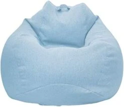 WAQIA Stuffed Animal Storage Bean Bag Chair Cover (No Filler) - Stuffable Zipper Beanbag Cover-Cotton Linen Memory Foam Beanbag Replacement Cover For Adults And Kids Without Filling -Safavieh Furnitue Shop 413YnKy2Y7L. AC