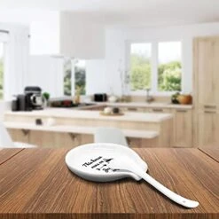 Littlefa Funny Coffee Quote This House Runs On Jesus And Black Sign Ceramic Spoon Holder-Coffee Rest -Coffee Station Decor Bar Accessories-Coffee Lovers Gift For Women Men 9 Littlefa Funny Coffee Quote This House Runs On Jesus And Black Sign Ceramic Spoon Holder-Coffee Rest -Coffee Station Decor Bar Accessories-Coffee Lovers Gift For Women Men -Safavieh Furnitue Shop 413wJYGEVBL