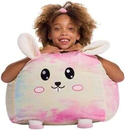 Posh Creations Large Bean Bag Soft Cozy Animal Chair For Bedrooms, Kids Lounger, Large-24 Inch, Chevron Green And White (sdfds) -Safavieh Furnitue Shop 414BfaSBaHL. AC