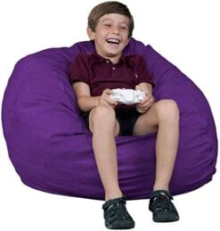 FUGU Bean Bag Chair, Premium Foam Filled 4 XL, Protective Liner Plus Removable Machine Wash Grey Cover -Safavieh Furnitue Shop 414TOhpJNtL. AC