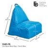 Factory Direct Partners 10481-FB Cali Alpine Sack Bean Bag Chair, Dirt-Resistant Coated Oxford Fabric - French Blue