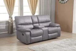 Betsy Furniture Microfiber Reclining Sofa Couch Set Living Room Set 8007 (Grey, Sofa+Loveseat) -Safavieh Furnitue Shop 415FDRmJKWL