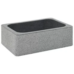 VidaXL Sink 17.7"x11.8"x5.9" Riverstone Black -Safavieh Furnitue Shop 415bbwONqJL