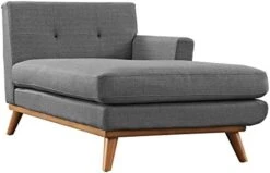Modway Engage Mid-Century Modern Upholstered Fabric Right-Arm Chaise In Beige -Safavieh Furnitue Shop 415zCaFW48L. AC