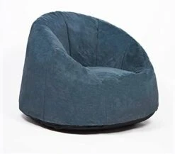 N&V Medium Bean Bag Chair, Adult Size Bean Bag Sack, Foam Filling, Includes Removable And Machine Washable Cover, 37in, Soft Faux Fur (Blue) -Safavieh Furnitue Shop 416XztvQMGL. AC