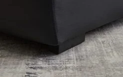 Kingway Yoga, Stretching, Relaxation Modern Faux Leather Living Room Curved Chaise Lounge, Regular, Black -Safavieh Furnitue Shop 416jPluFUJL