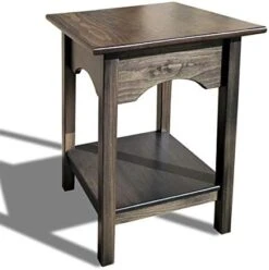 Peaceful Classics 2-Tier Side Table - Living Room Tables, Living Room Furniture, End Table And Night Stands For Bedside, Bedroom Side Table, Small End Tables With Shelf For Storage And Décor, (Mocha) -Safavieh Furnitue Shop 416u0YQwE L. AC