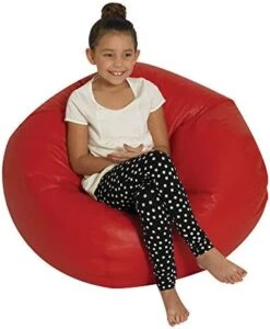 Children's Factory 35" Kids Bean Bag Chairs, Flexible Seating Classroom Furniture, Beanbag Ideal For Boy/Girl Toddler Daycare Or Playroom, Blue (CF610-005) -Safavieh Furnitue Shop 4173S htkvL. AC