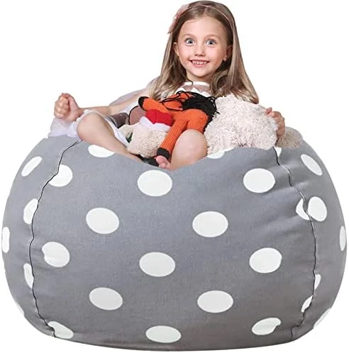 Wekapo Stuffed Animal Storage Bean Bag Chair Cover For Kids | Stuffable Zipper Beanbag For Organizing Children Plush Toys Large Premium Cotton Canvas 11 Wekapo Stuffed Animal Storage Bean Bag Chair Cover For Kids | Stuffable Zipper Beanbag For Organizing Children Plush Toys Large Premium Cotton Canvas - Image 11