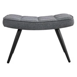 Topeakmart Accent Chair With Ottoman Set Upholstered Living Room Chair Fabric Arm Chair With Foot Rest Sofa Chair And Ottoman Set For Living Room Bedroom Office Grey -Safavieh Furnitue Shop 417sQmWXbvL