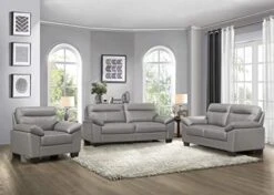 Homelegance 3-Piece Fabric Sofa Set, Dark Gray -Safavieh Furnitue Shop 418121Ov0TL. AC